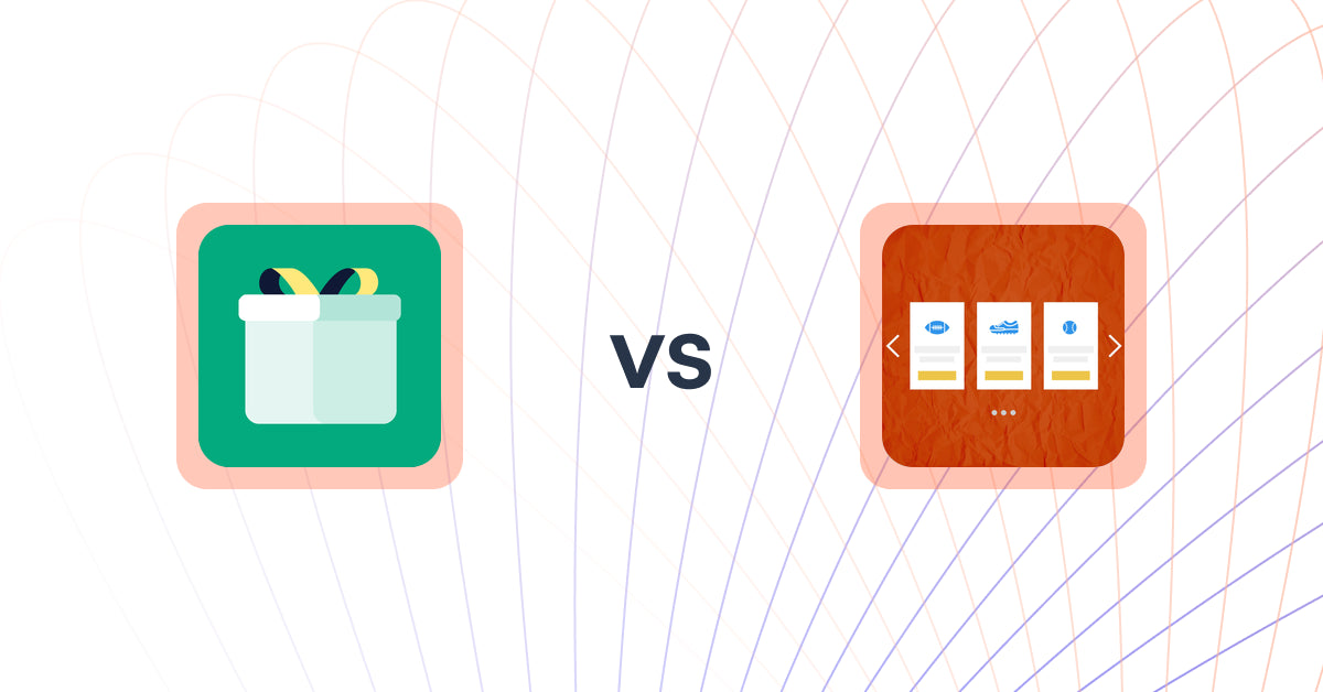 Shopify Upsell and Cross-Sell Apps: Giftit: Gift Wrap Gift Message vs Zify Product Slider | Carousel