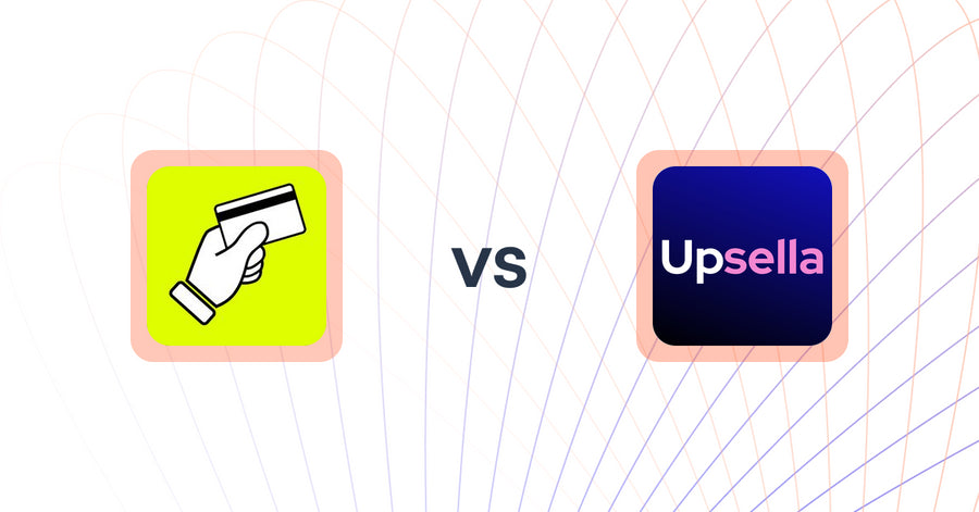 Shopify Upsell and Cross-sell Apps: CartFee: Add Credit Card Fees vs. Upsella