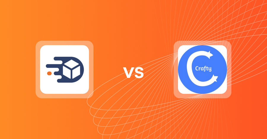 Shopify Upsell and Cross-Sell Apps: TrackMage: Tracking & Upsells vs Product Recommendations‑Crafty