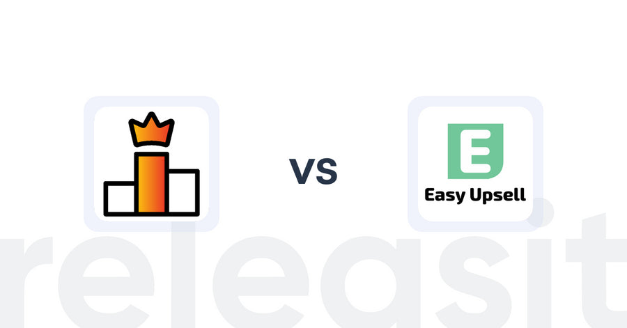Shopify Upsell and Cross-sell Apps: Rank King: Best Seller Ranking vs Easy Upsell