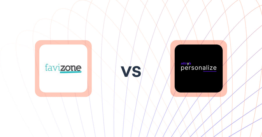Shopify Upsell and Cross-Sell Apps: Favizone: Upsell & Cross-Sell vs. Attryb Personalize