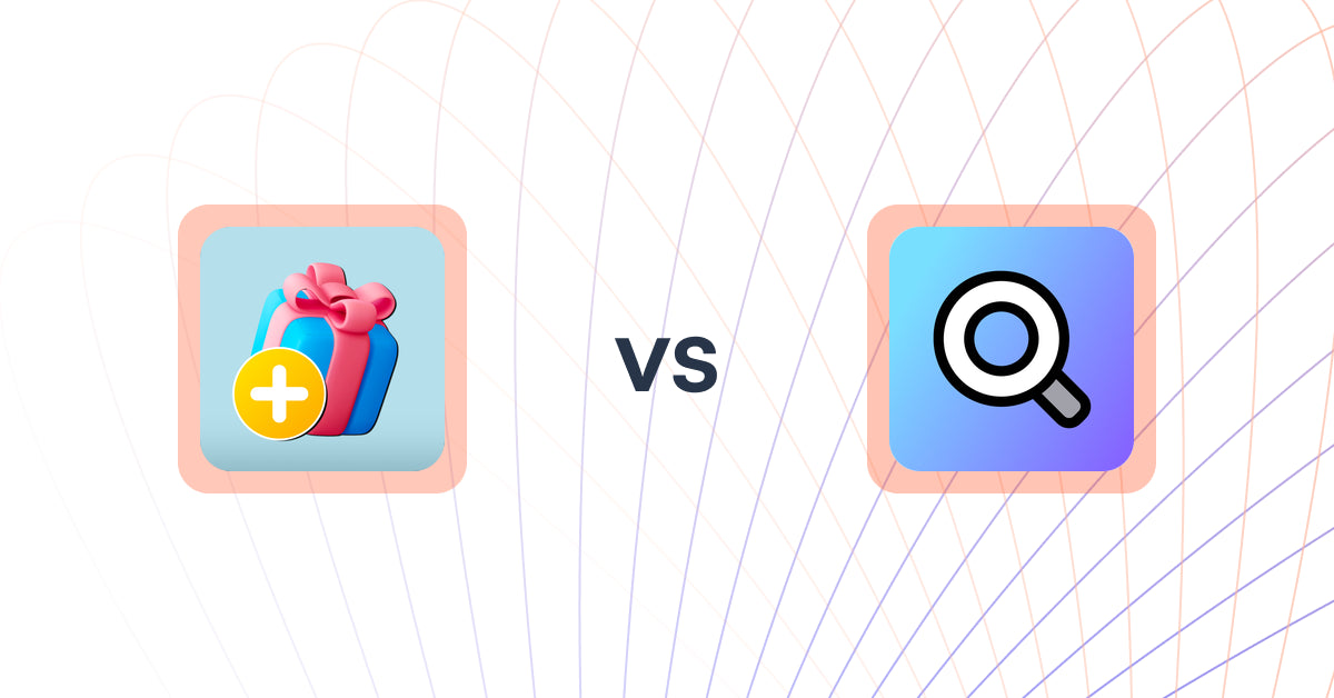 Shopify Upsell and Cross-sell Apps: Gift Options Plus vs. Shopify Search & Discovery