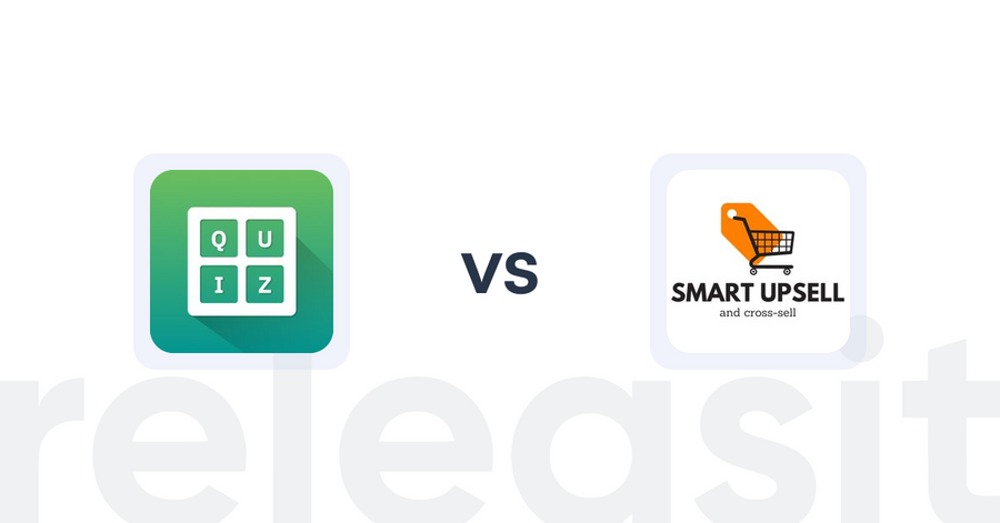 Shopify Upsell and Cross-sell Apps: Quiz Buddy ‑ Product Quiz vs Smart Upsell