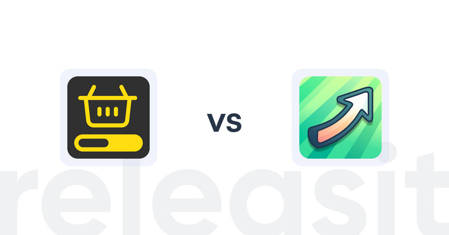 Shopify Upsell and Cross-sell Apps: MVR Free Shipping Bar & Upsell vs Post Purchase Upsell ‑ UF