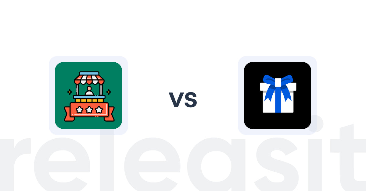 Shopify Upsell and Cross-sell Apps: Vendor Info By Nexlerate vs Giftman ‑ Gift Wrap & Message