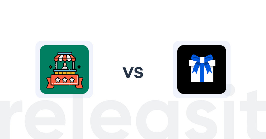 Shopify Upsell and Cross-sell Apps: Vendor Info By Nexlerate vs Giftman ‑ Gift Wrap & Message