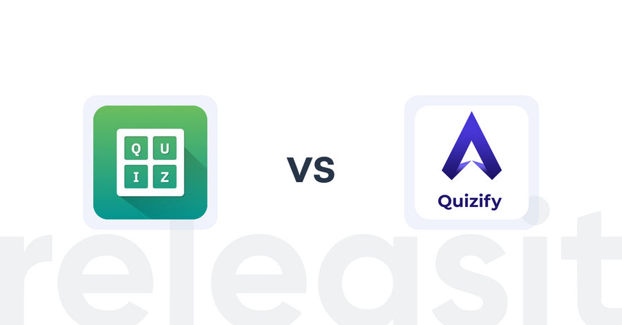 Shopify Upsell and Cross-sell Apps: Quiz Buddy ‑ Product Quiz vs Quizify ‑ Product Quiz Builder