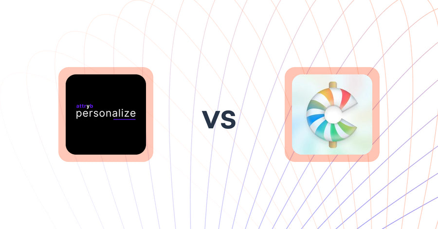 Shopify Upsell and Cross-Sell Apps: Attryb Personalize vs CartCandy ‑ Upsell & Drawer