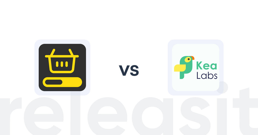Shopify Upsell and Cross-sell Apps: MVR Free Shipping Bar & Upsell vs Kea Labs: Recommendations