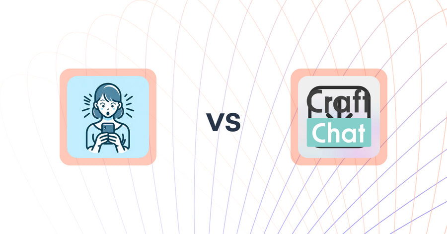 Shopify Upsell and Cross-sell Apps: ラクラク診断ビルダー vs CraftChat:Convert Chat to Sale