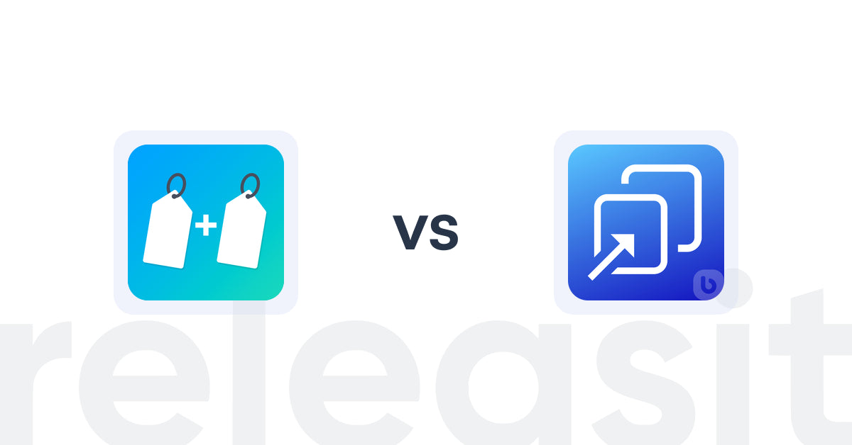 Shopify Upsell and Cross-sell Apps: Product Bundles by BSF vs BeME: Sales Pop Total