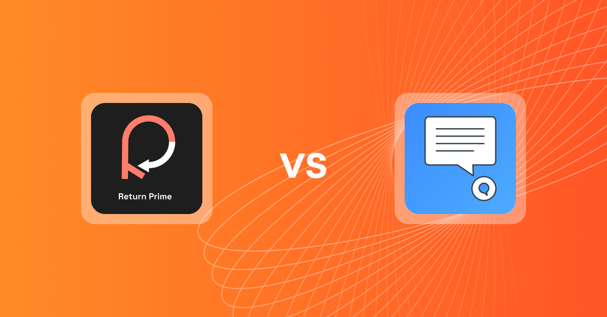 Shopify Operations Apps: Return Prime: Return → Revenue vs POWR Live Chat Support