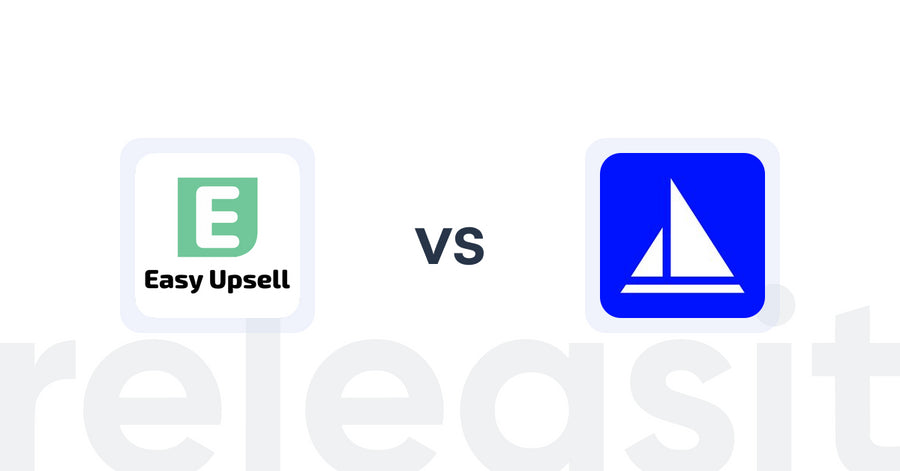 Shopify Upsell and Cross-sell Apps: Easy Upsell vs. Upsail – Cross & Upselling