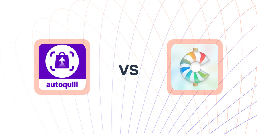 Shopify Upsell and Cross-sell Apps: AI agent Upsell ‑ autoquill vs CartCandy ‑ Upsell & Drawer