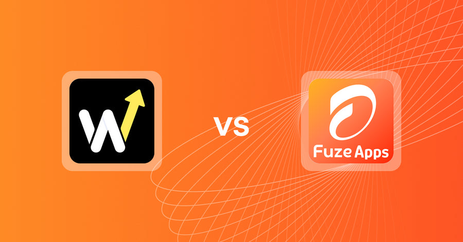 Shopify Upsell and Cross-sell Apps: Wizio: Post Purchase Upsell vs Fuze: COD Post Purchase Upsell