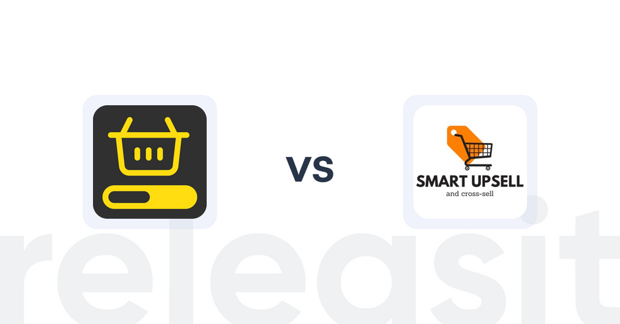 Shopify Upsell and Cross-sell Apps: MVR Free Shipping Bar & Upsell vs Smart Upsell