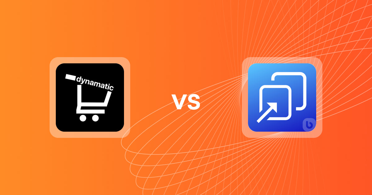 Shopify Upsell and Cross-sell Apps: Dynamatic Personalized Upsells vs BeME: Sales Pop Total