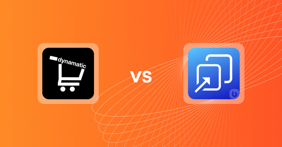 Shopify Upsell and Cross-sell Apps: Dynamatic Personalized Upsells vs BeME: Sales Pop Total
