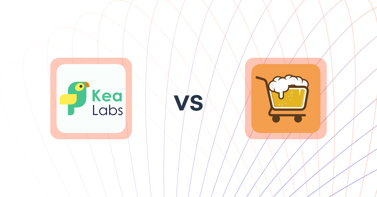 Shopify Upsell and Cross-sell Apps: Kea Labs: Recommendations vs Checkout Brew Upsells & Blocks