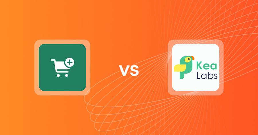 Shopify Upsell and Cross-Sell Apps: Checkout Upsell by Code Ninjas vs. Kea Labs: Recommendations