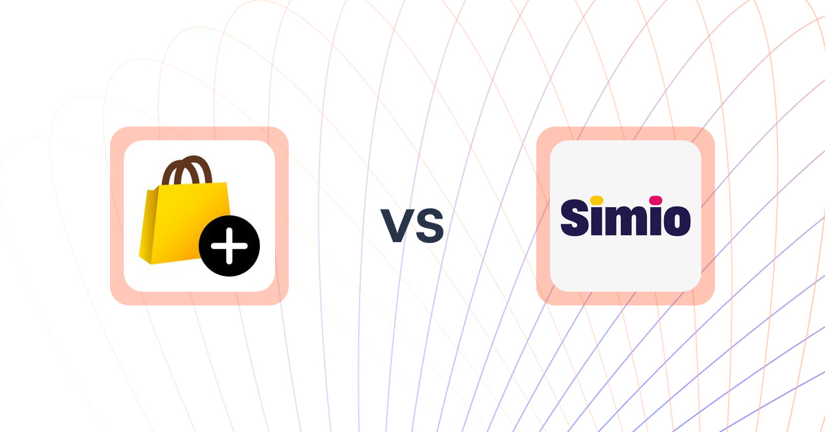 Shopify Upsell and Cross-sell Apps: あとプラ：チェックアウト拡張 & サンクスページ最適化 vs Simio: WhatsApp Marketing