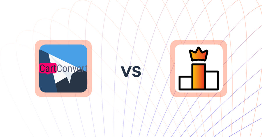 Shopify Upsell and Cross-Sell Apps: CartConvert vs Rank King: Best Seller Ranking