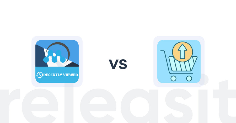 Shopify Upsell and Cross-Sell Apps: MeroxIO Recently Viewed Products vs. Upsell Maxx