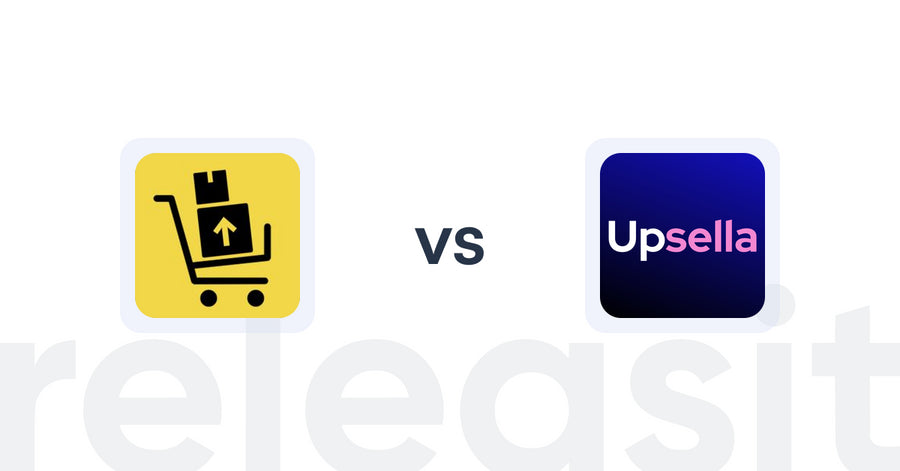 Shopify Upsell and Cross-sell Apps: UpsellFly:Checkout Upsells vs Upsella