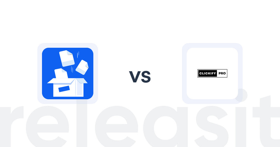 Shopify Upsell and Cross-sell Apps: Hubify Product Bundles Offer vs ClickifyPro