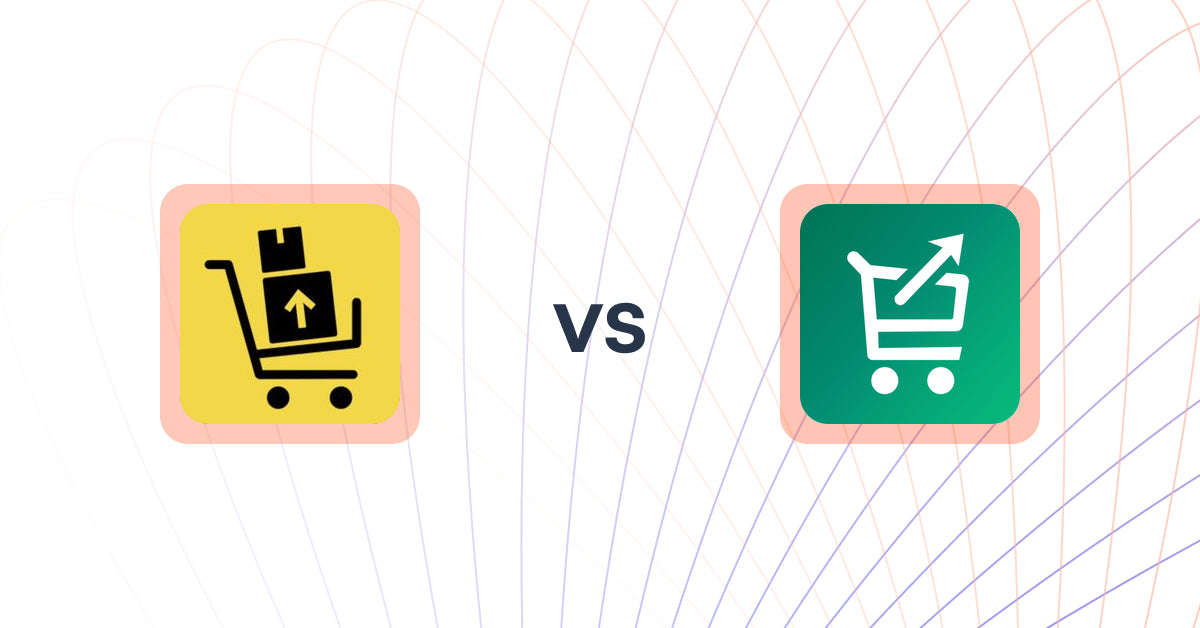 Shopify Upsell and Cross-sell Apps: UpsellFly:Checkout Upsells vs Simply Cartbooster