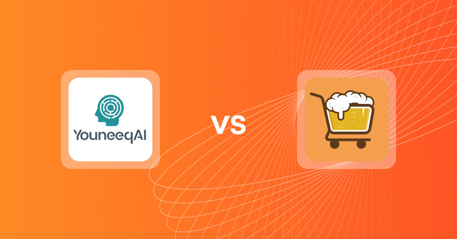 Shopify Upsell and Cross-sell Apps: Youneeq AI Personalization vs. Checkout Brew Upsells & Blocks