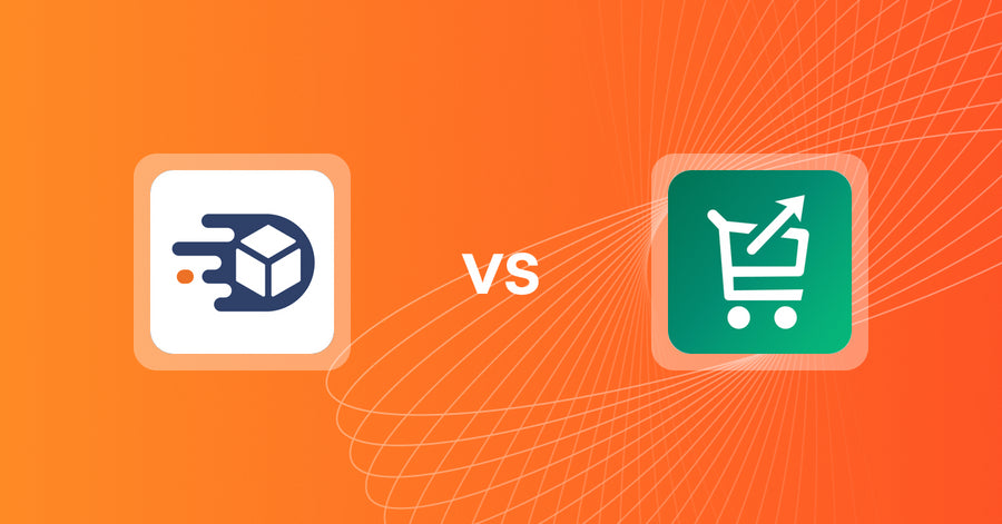 Shopify Upsell and Cross-Sell Apps: TrackMage: Tracking & Upsells vs Simply Cartbooster