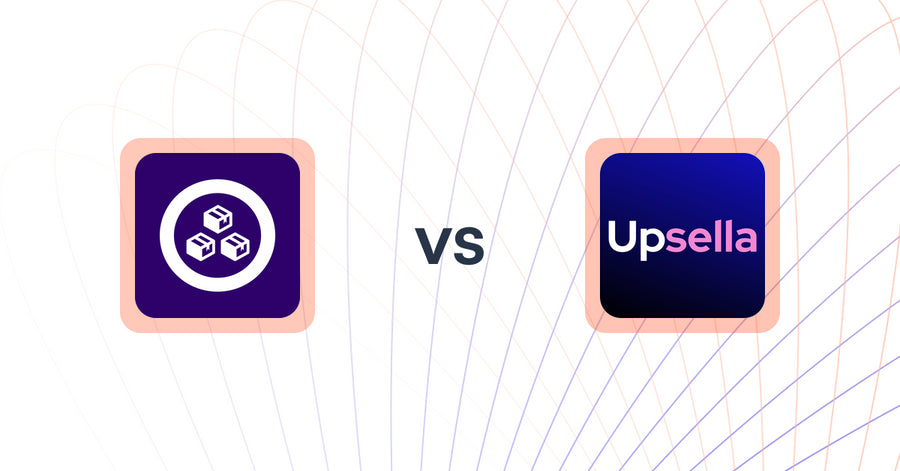 Shopify Upsell and Cross-sell Apps: MCE: Product Addons & Bundles vs Upsella