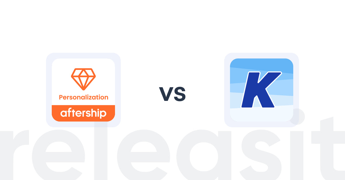 Shopify Upsell and Cross-sell Apps: AfterShip Personalization vs K: Cross Sell Related Products