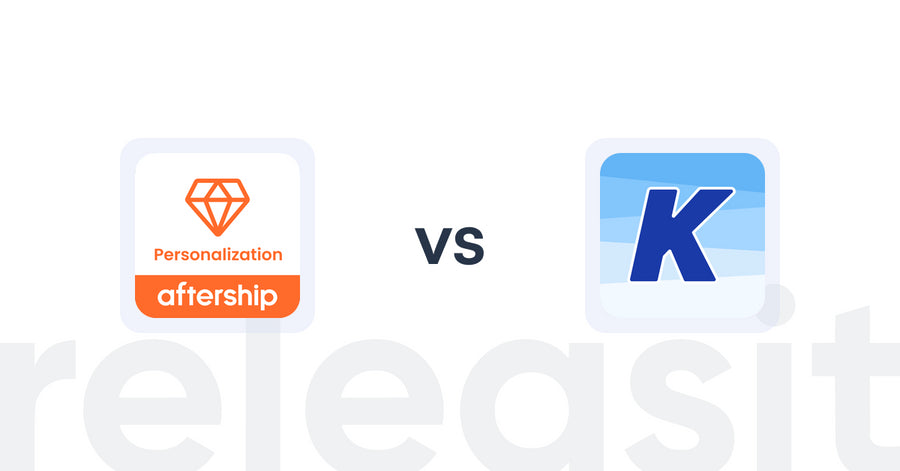 Shopify Upsell and Cross-sell Apps: AfterShip Personalization vs K: Cross Sell Related Products