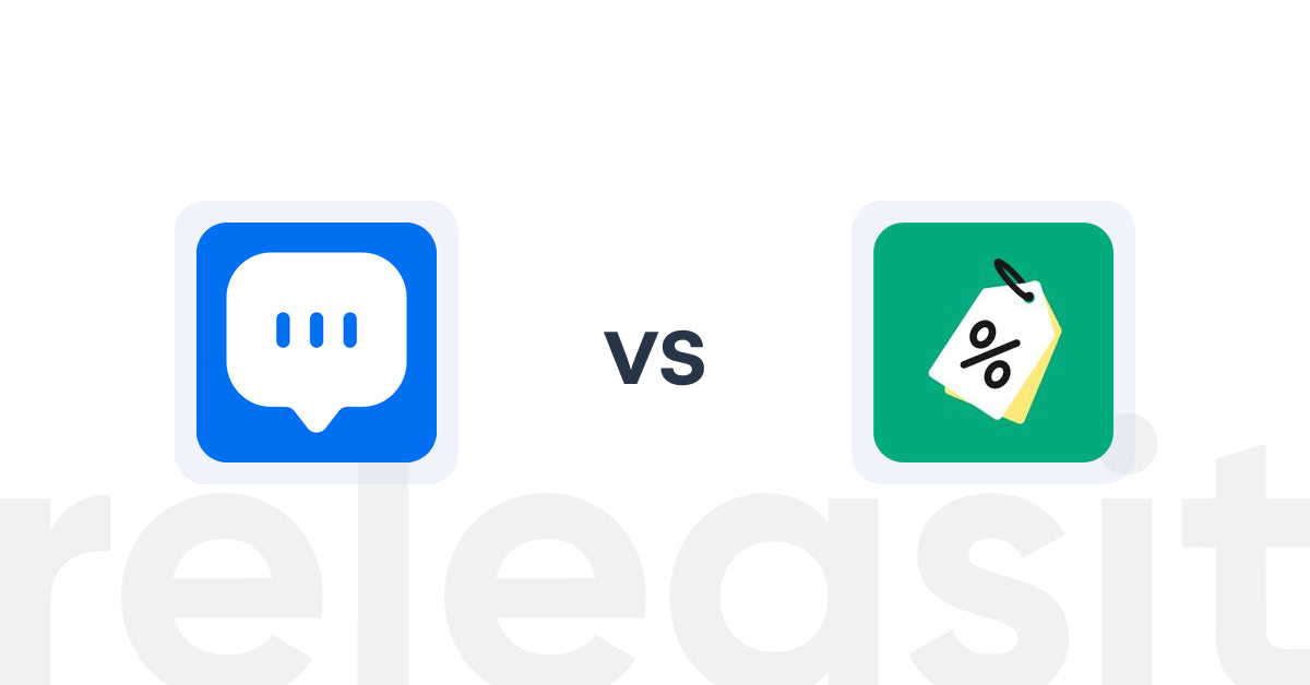 Shopify Upsell and Cross-sell Apps: Taggo: Chatbot AI & WhatsApp vs Discounty: Bulk Discount Sales