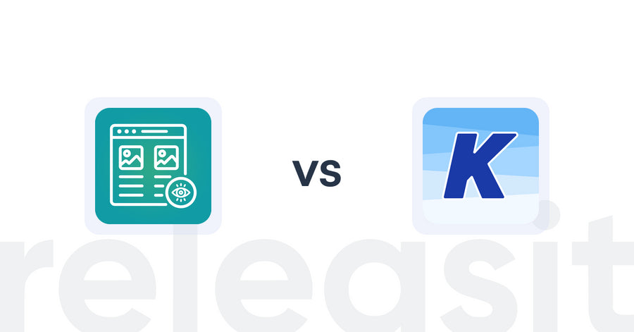 Shopify Upsell and Cross-sell Apps: Qe Recently Viewed vs K: Cross Sell Related Products