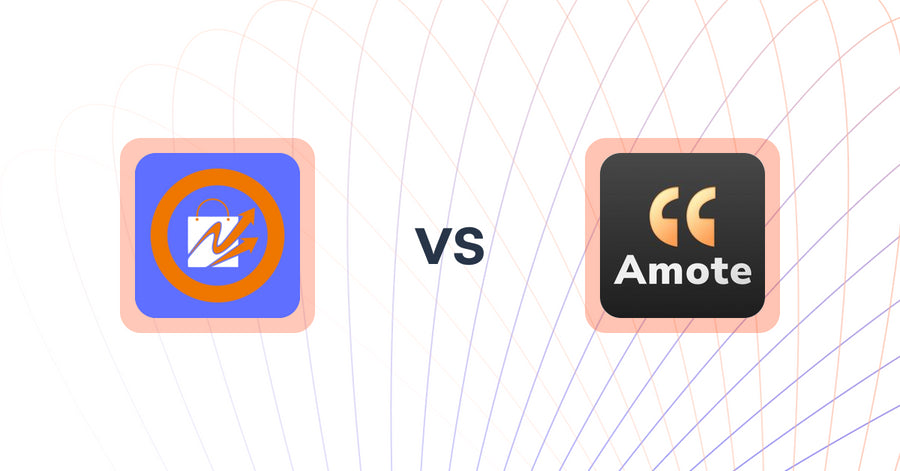 Shopify Upsell and Cross-sell Apps: Bagify ‑ Upsell & Cross sell vs Amote: Cart Upsell Cart Drawer