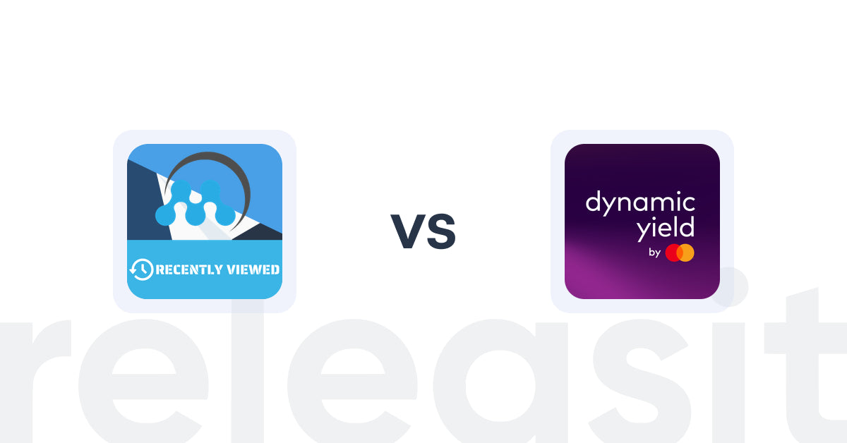 Shopify Upsell and Cross-sell Apps: MeroxIO Recent Viewed Products vs Dynamic Yield by Mastercard