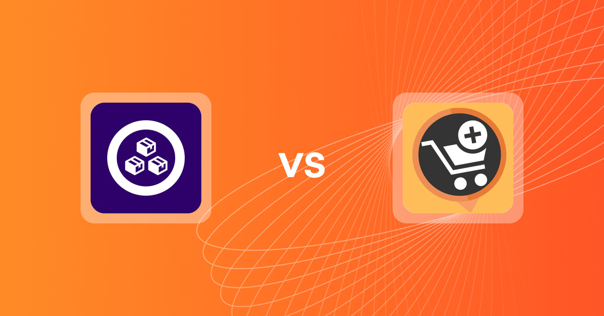 Shopify Upsell and Cross-sell Apps: MCE: Product Addons & Bundles vs. Upsell & Cross sell ‑ Appsell