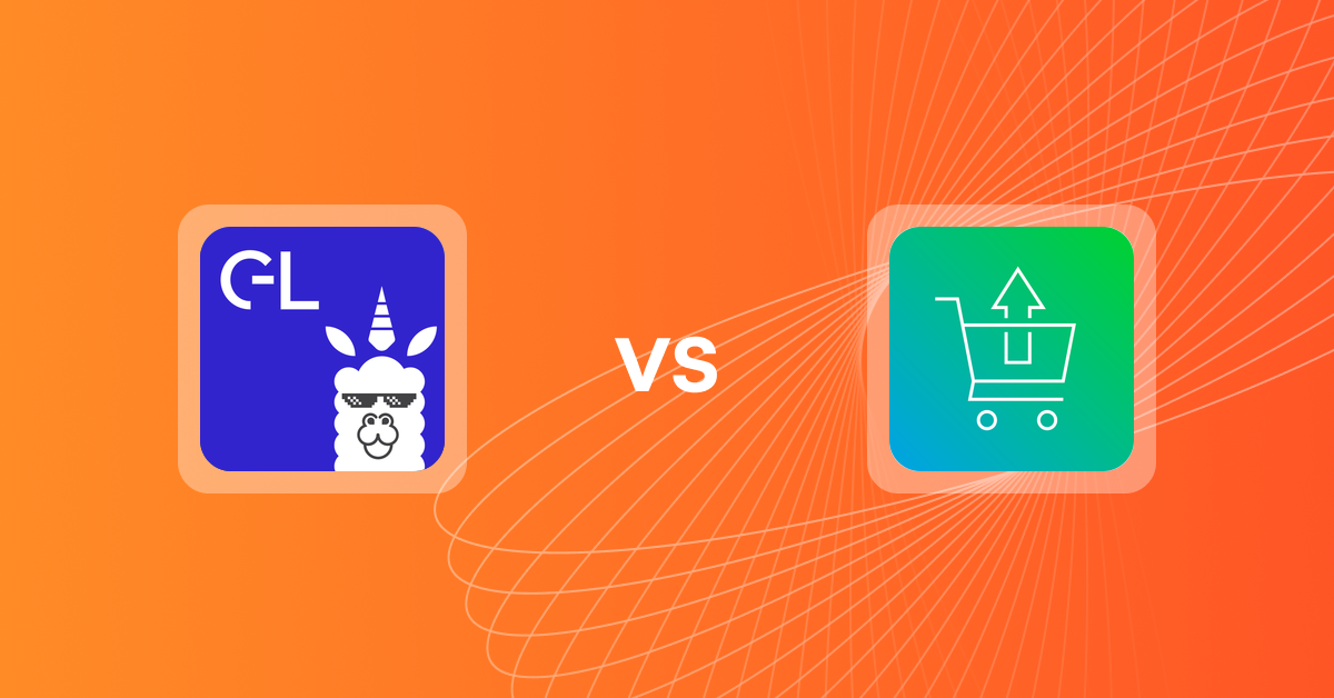 Shopify Upsell and Cross-Sell Apps: GLab: Gift Wrap & Gift Message vs. Cart Convert Upsell Cross Sell