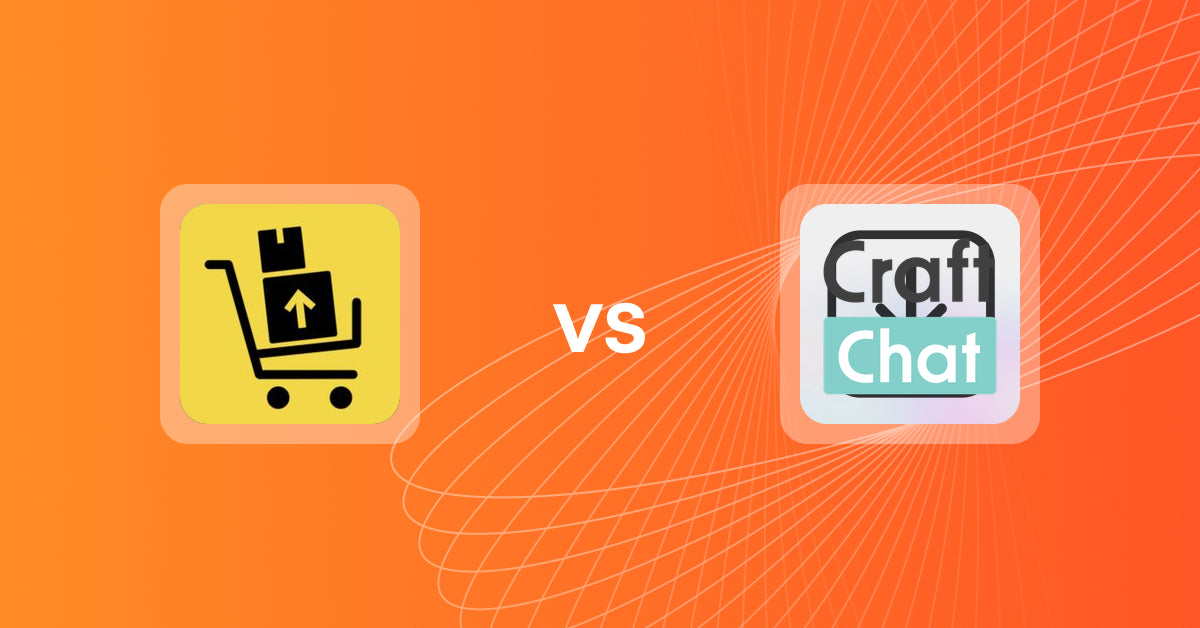 Shopify Upsell and Cross-sell Apps: UpsellFly:Checkout Upsells vs CraftChat:Convert Chat to Sale