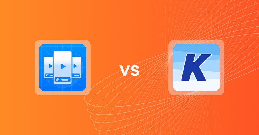 Shopify Upsell and Cross-sell Apps: EasyVideo: Shoppable Videos vs K: Cross Sell Related Products