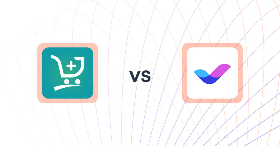 Shopify Upsell and Cross-sell Apps: Qe: Frequently Bought Together vs Veda Landing Page Builder