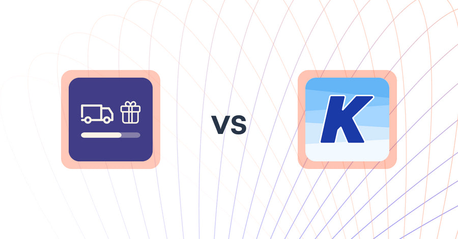 Shopify Upsell and Cross-sell Apps: Yaco Progress Bar vs K: Cross Sell Related Products