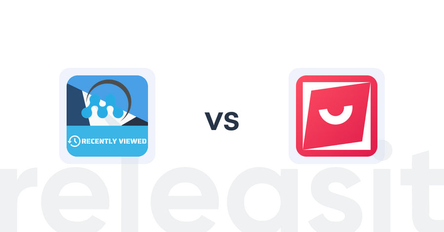 Shopify Upsell and Cross-sell Apps: MeroxIO Recent Viewed Products vs. Cartly Slide Cart Drawer