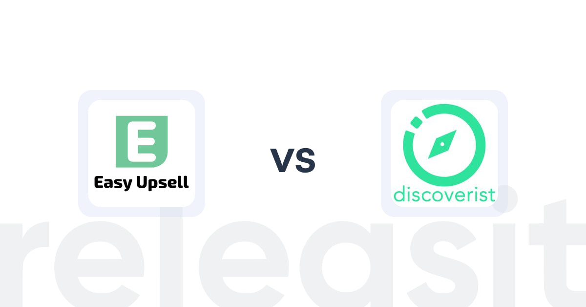 Shopify Upsell and Cross-sell Apps: Easy Upsell vs Discoverist AI Recommendations