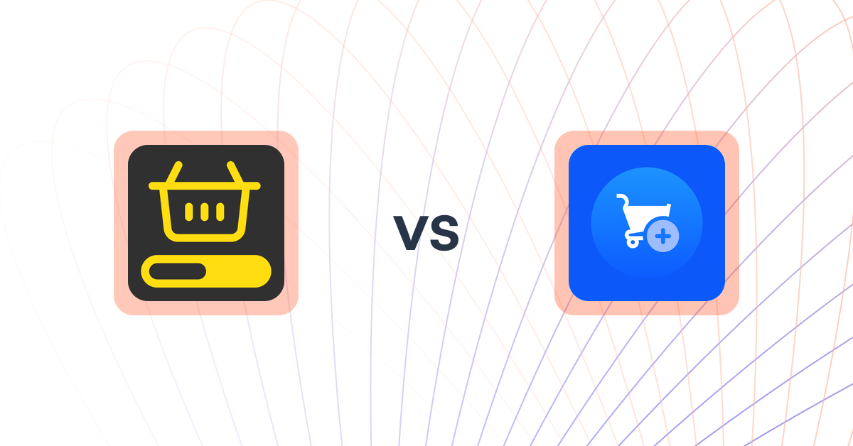 Shopify Upsell and Cross-sell Apps: MVR Free Shipping Bar & Upsell vs Wizy Product Recommendation