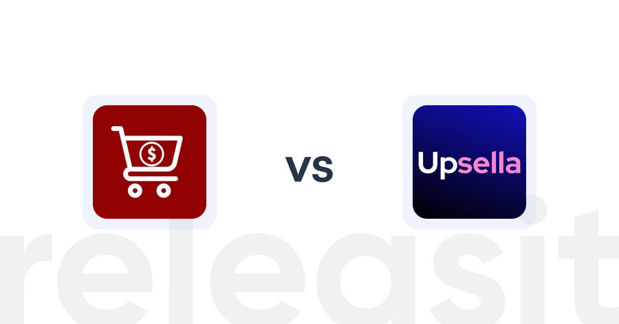 Shopify Upsell and Cross-sell Apps: Cross sell upsell master c1g vs Upsella
