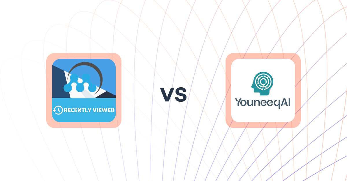 Shopify Upsell and Cross-Sell Apps: MeroxIO Recently Viewed Products vs Youneeq AI Personalization